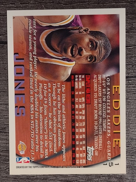 1996-97 Topps #151 Eddie Jones
