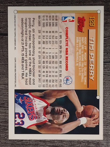 1993-94 Topps Gold #129 Tim Perry