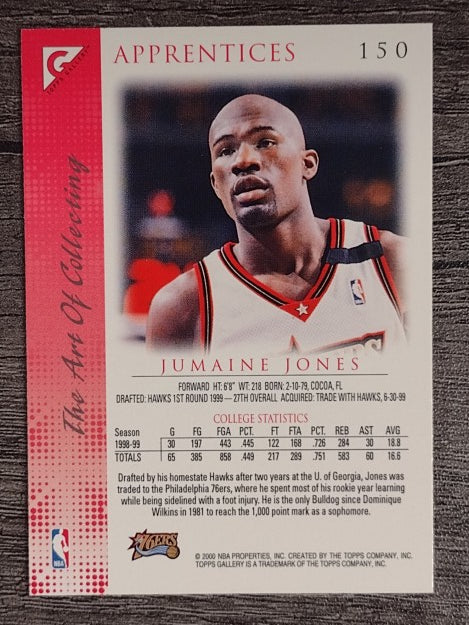 1999-00 Topps Gallery #150 Jumaine Jones RC