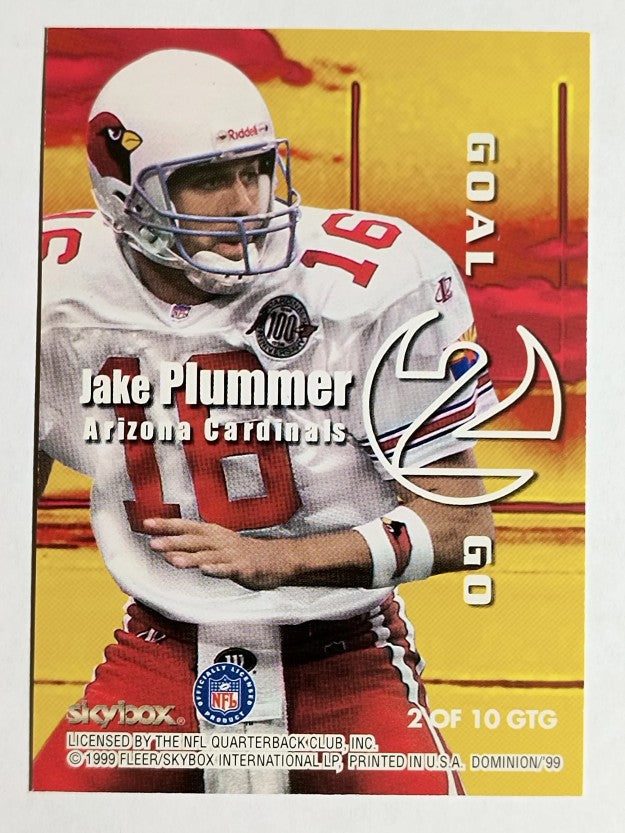 1999 SkyBox Dominion Goal 2 Go #2 Brett Favre/Jake Plummer