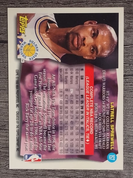 1995-96 Topps #157 Latrell Sprewell