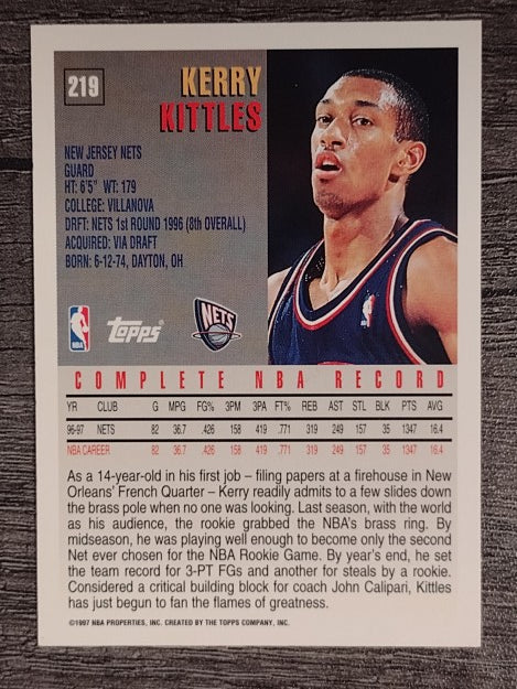 1997-98 Topps #219 Kerry Kittles