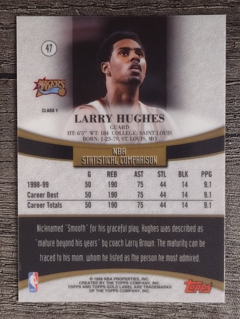 1999-00 Topps Gold Label Class 1 #47 Larry Hughes