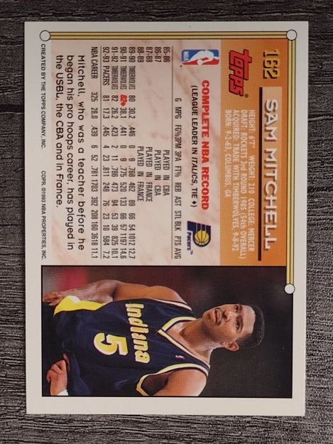 1993-94 Topps #162 Sam Mitchell
