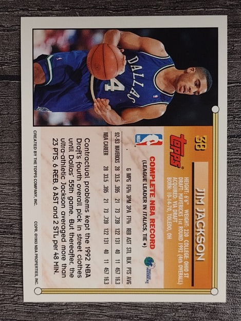 1993-94 Topps #38 Jim Jackson