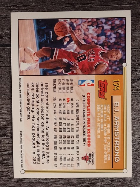 1993-94 Topps #174 B.J. Armstrong