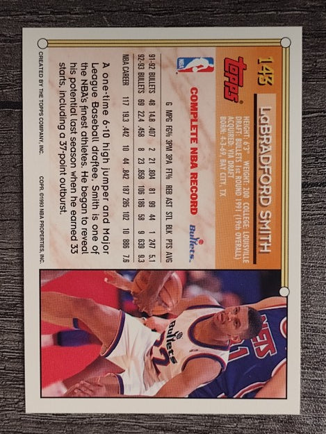 1993-94 Topps #143 LaBradford Smith