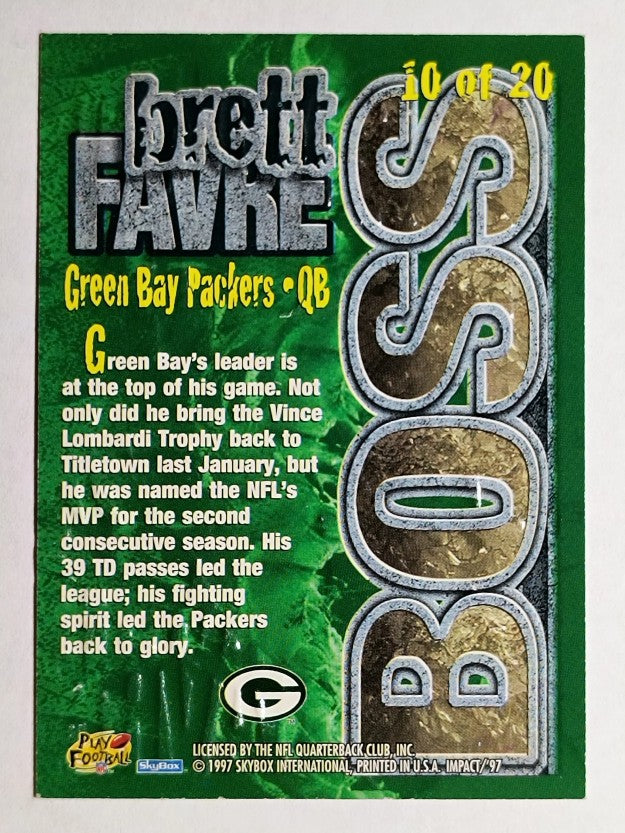 1997 SkyBox Impact Boss #10 Brett Favre