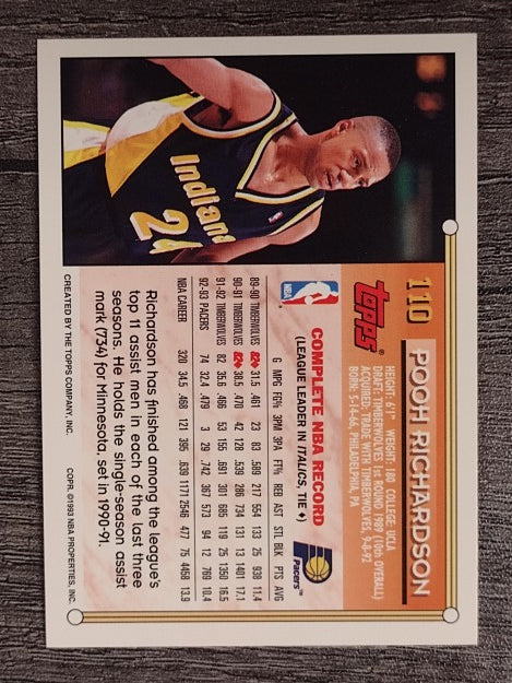 1993-94 Topps #110 Pooh Richardson