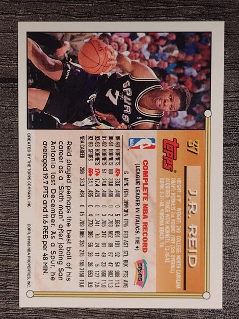 1993-94 Topps #37 J.R. Reid