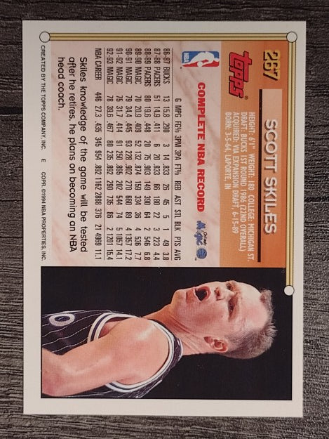 1993-94 Topps #267 Scott Skiles