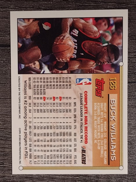 1993-94 Topps #126 Buck Williams
