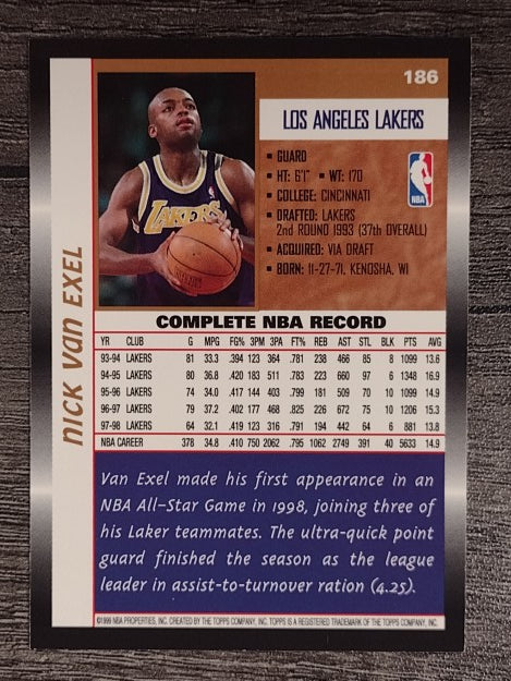 1998-99 Topps #186 Nick Van Exel