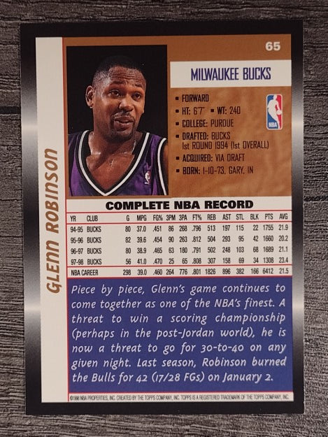 1998-99 Topps #65 Glenn Robinson