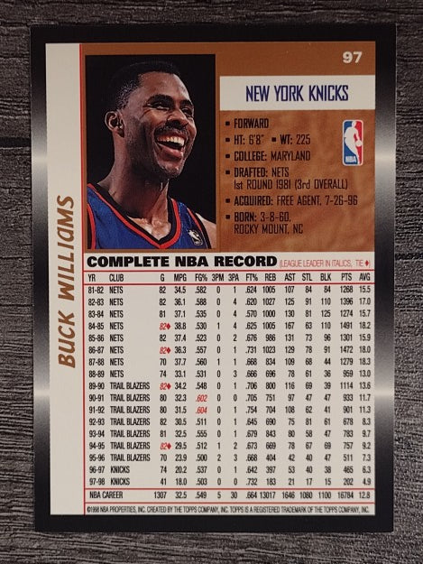1998-99 Topps #97 Buck Williams