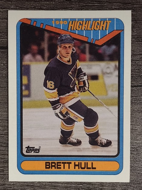 1990-91 Topps #4 Brett Hull HL