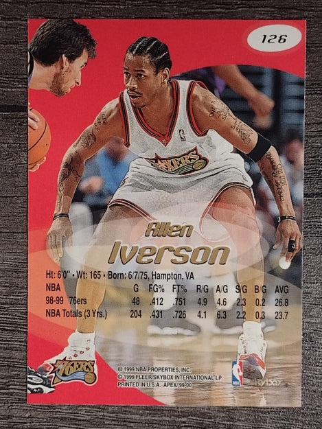 1999-00 SkyBox APEX #126 Allen Iverson