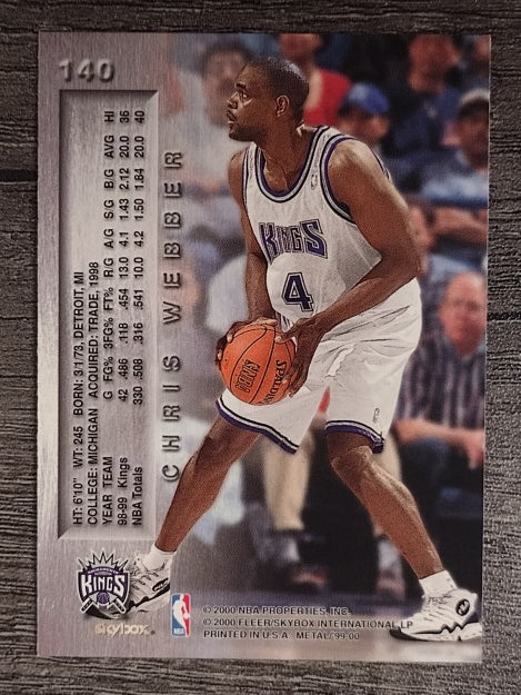 1999-00 Metal #140 Chris Webber