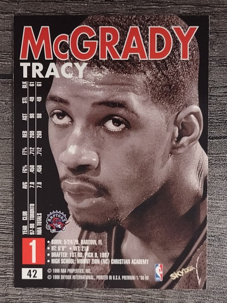 1998-99 SkyBox Premium #42 Tracy McGrady