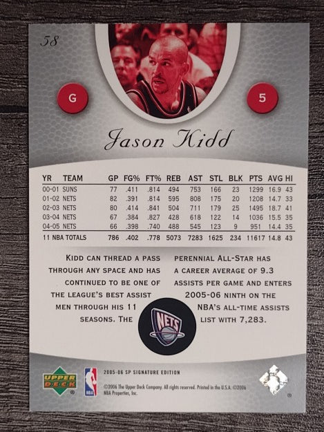 2005-06 SP Signature Edition #58 Jason Kidd