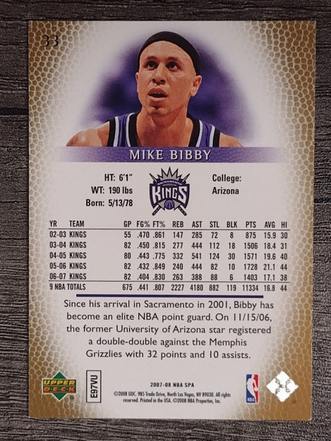 2007-08 SP Authentic #33 Mike Bibby