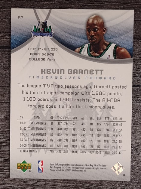 2005-06 SP Game Used #57 Kevin Garnett (EX)