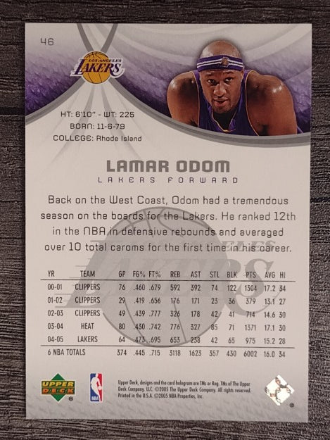 2005-06 SP Game Used #46 Lamar Odom