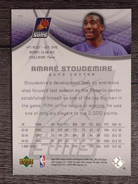 2005-06 SP Game Used #77 Amare Stoudemire