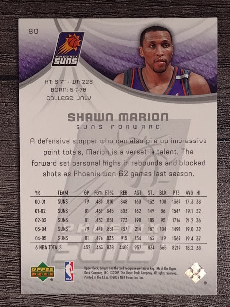 2005-06 SP Game Used #80 Shawn Marion