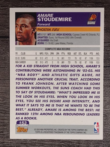 2003-04 Topps #153 Amare Stoudemire