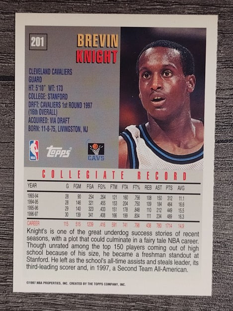 1997-98 Topps #201 Brevin Knight RC
