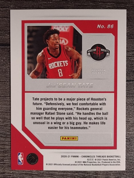 2020-21 Panini Chronicles #86 Jae'Sean Tate/Threads