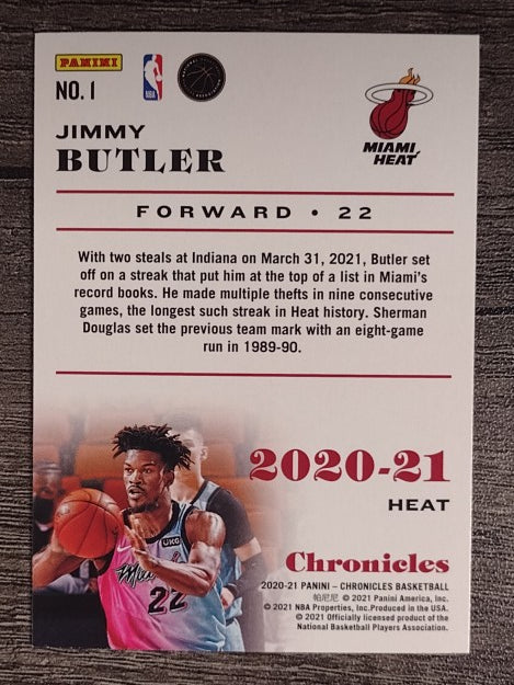 2020-21 Panini Chronicles #1 Jimmy Butler