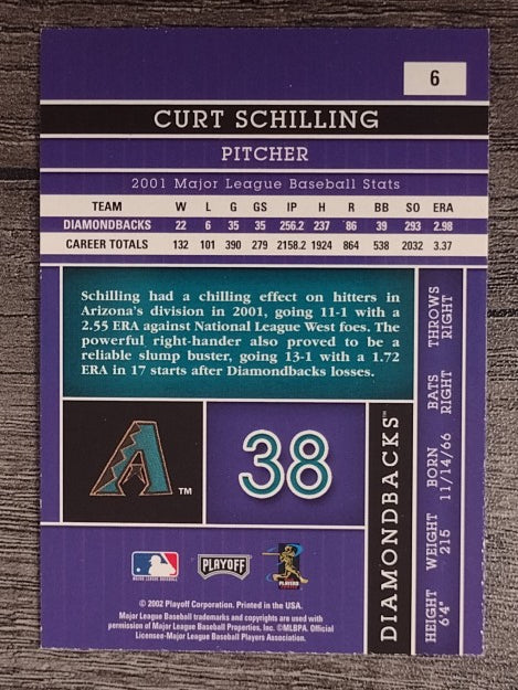 2002 Absolute Memorabilia #6 Curt Schilling