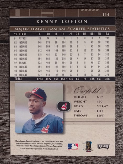 2001 Absolute Memorabilia #114 Kenny Lofton