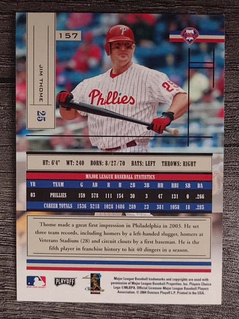 2004 Absolute Memorabilia Retail #157 Jim Thome