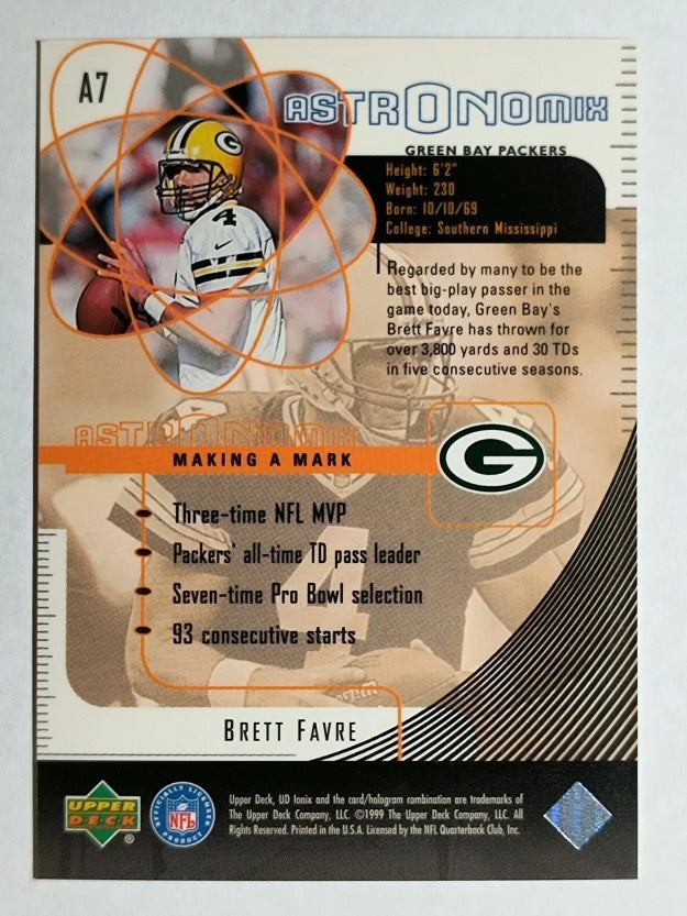 1999 UD Ionix Astronomix #A7 Brett Favre