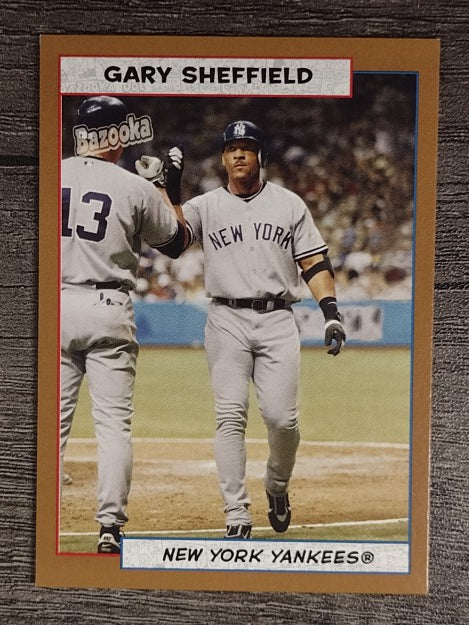 2005 Bazooka Gold Chunks #80 Gary Sheffield