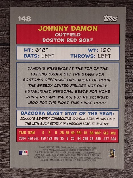 2005 Bazooka #148 Johnny Damon