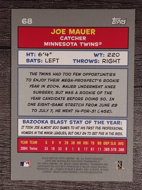 2005 Bazooka #68 Joe Mauer