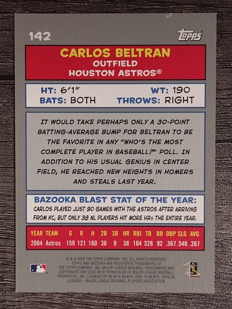 2005 Bazooka #142 Carlos Beltran