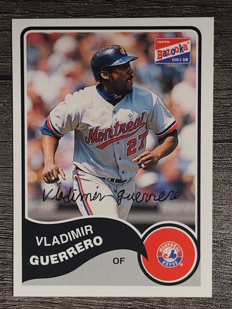2003 Bazooka #140A Vladimir Guerrero Logo