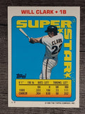 1990 Topps Sticker Backs #1 Will Clark