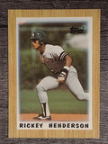 1987 Topps Mini Leaders #64 Rickey Henderson