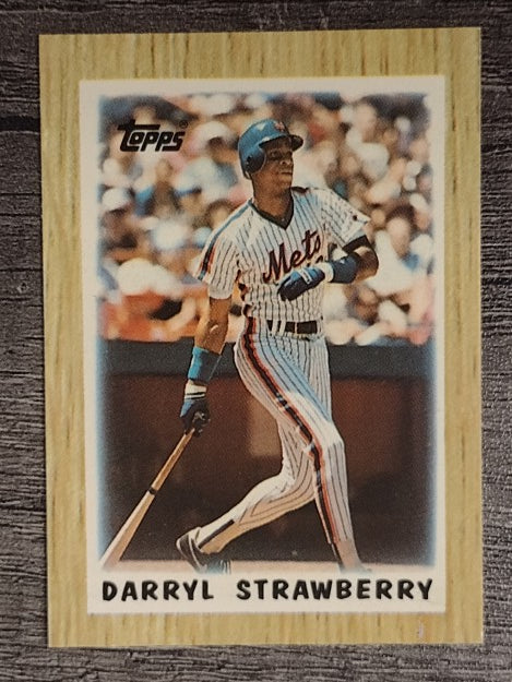 1987 Topps Mini Leaders #26 Darryl Strawberry
