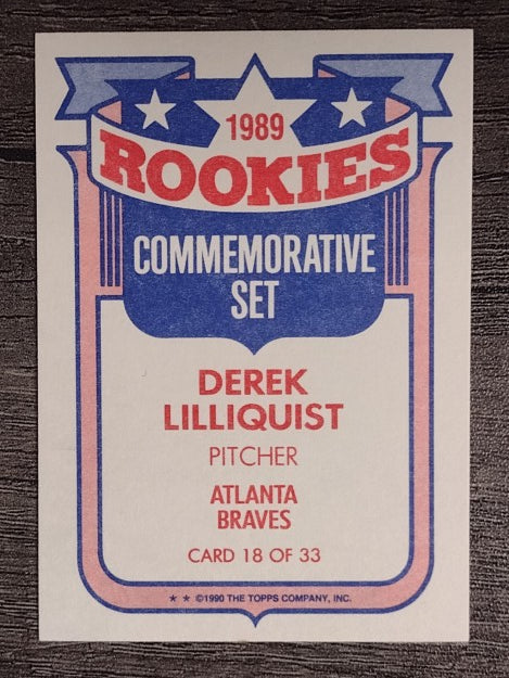 1990 Topps Rookies #18 Derek Lilliquist