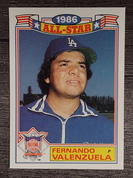 1987 Topps Glossy All-Stars #11 Fernando Valenzuela