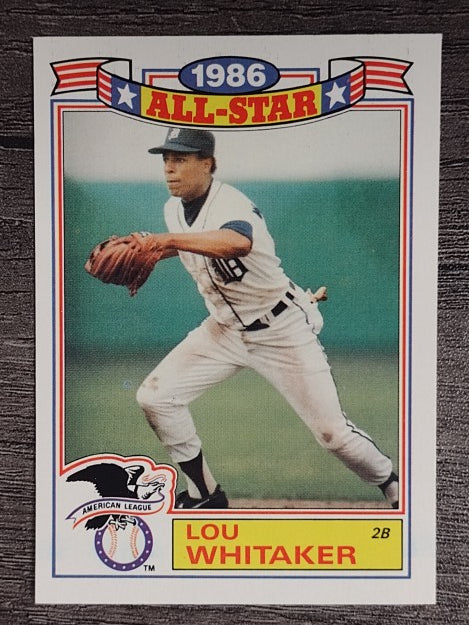 1987 Topps Glossy All-Stars #14 Lou Whitaker