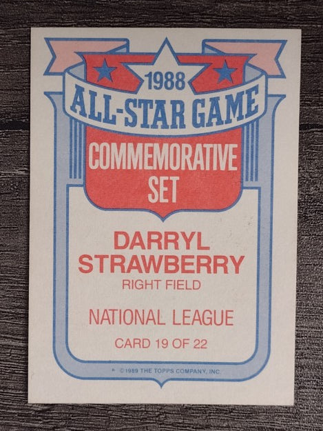 1989 Topps Glossy All-Stars #19 Darryl Strawberry