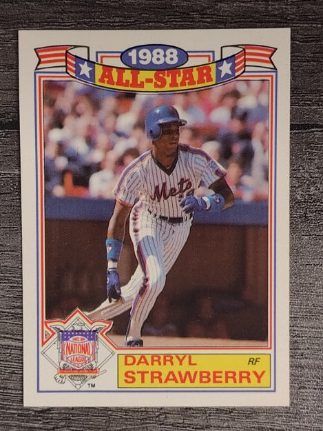 1989 Topps Glossy All-Stars #19 Darryl Strawberry